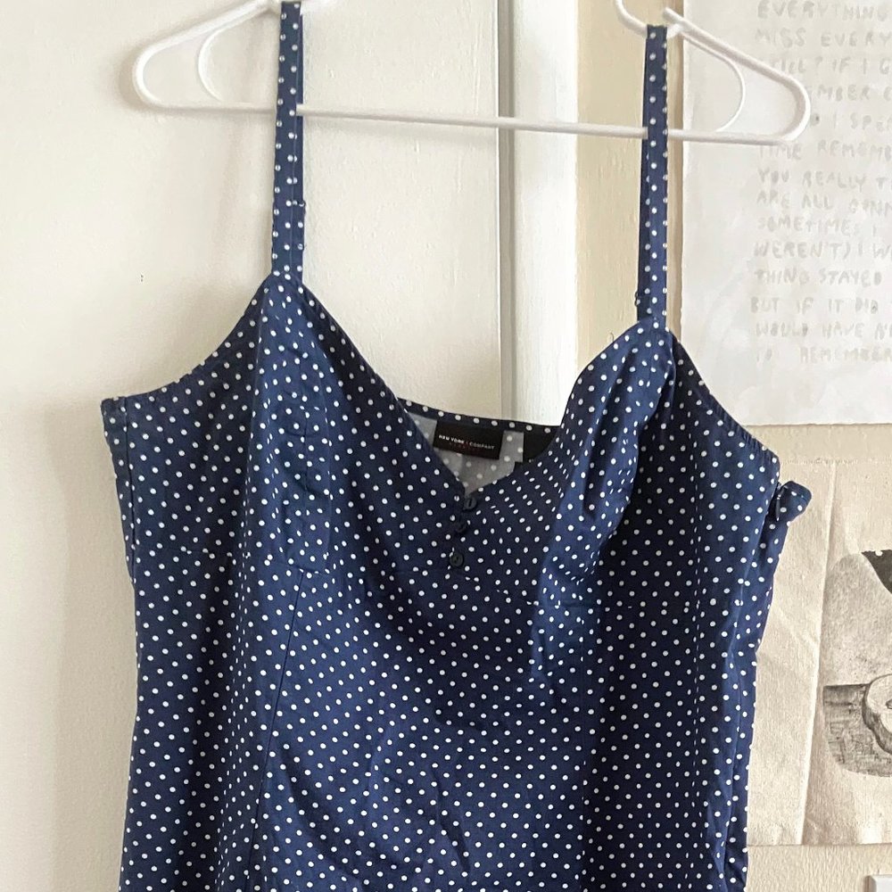 New York & Company Stretch Midi Sun Dress